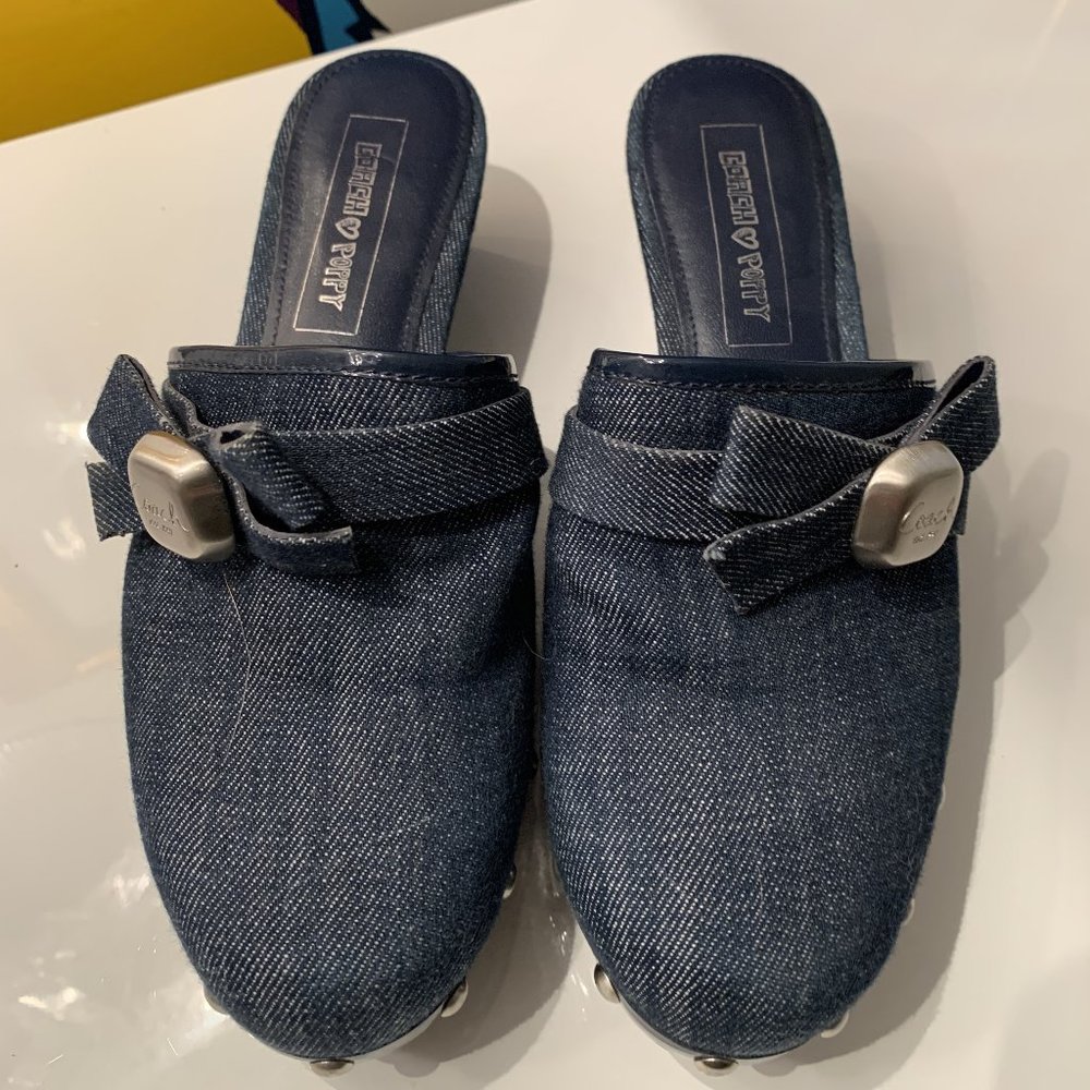 Coach Poppy Denim Clogs - 6B